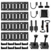 VEVOR E-Track-Zurrschienen-Set, 4er-Pack 0,4 m, 2 Werkzeughalter, 2 Schienenregalhalterungen