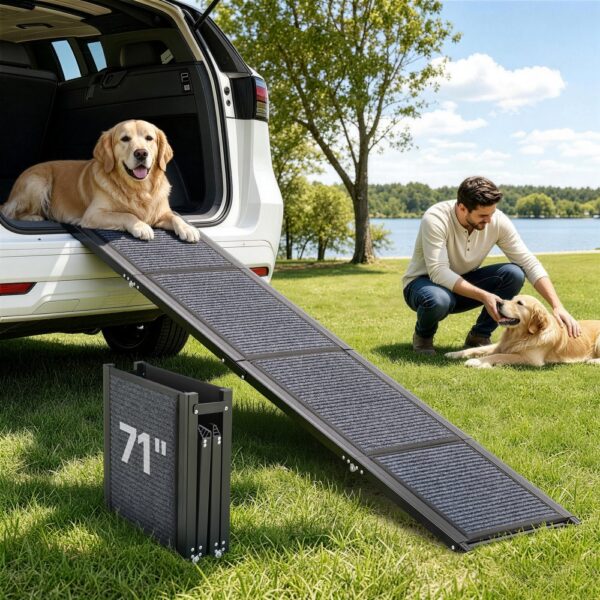 VEVOR Hunderampe, 180 x 43,2 cm, faltbare Hundeautorampe für mittelgroße & große Hunde bis 113 kg