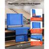 VEVOR Stadionsitz klappbarer Tribünenstuhl mit Rückenlehne, Stadionstuhl (431,8 mm breit) Blau 1 Stk. – Bild 2