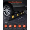 VEVOR Parkstopper Radstopper 1 Stk. 184 x 16 x 11 cm Einparkhilfe Parkbegrenzung mit Reflektorstreifen – Bild 2
