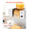 VEVOR Schneeflocken-Eismaschine, 80 kg/Tag Eis-Rasiermaschine, elektrischer Bingsu-Maschine mit 1,8 L Tank – Bild 2