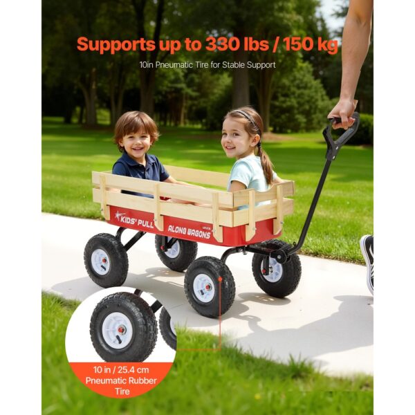 VEVOR Handwagen für Kinder, 102 cm Bollerwagen, Transportwagen mit Schiebestange, max. 150 kg tragbar – Bild 2 VEVOR Handwagen für Kinder, 102 cm Bollerwagen, Transportwagen mit Schiebestange, max. 150 kg tragbar – Bild 2