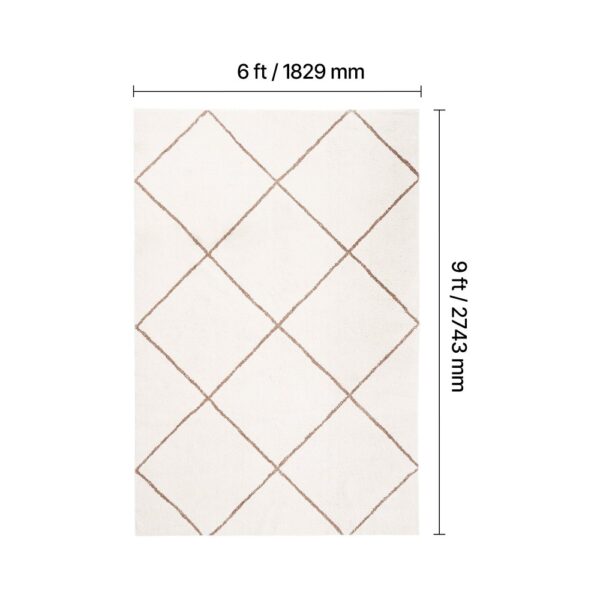 VEVOR Kurzflor Teppich 2743x1829 mm, kuscheliger Wohnzimmerteppich, 20 mm Florhöhe – Bild 2 VEVOR Kurzflor Teppich 2743x1829 mm, kuscheliger Wohnzimmerteppich, 20 mm Florhöhe – Bild 2