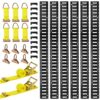 VEVOR E-Track-Zurrschienen-Set, 6er-Pack 1,5 m, 26-tlg. Zubehör, für Garagen