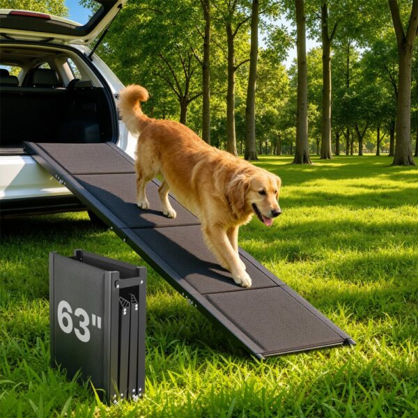 VEVOR Hunderampe, 160 x 43,2 cm, faltbare Hundeautorampen für mittelgroße & große Hunde bis 113 kg