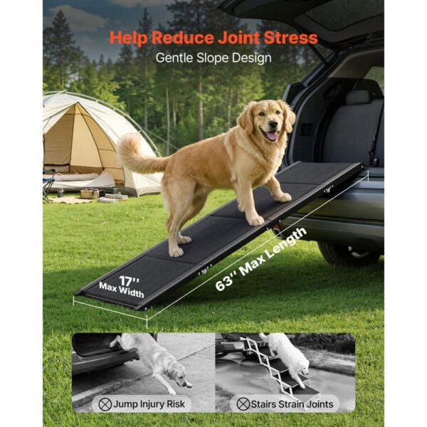 VEVOR Hunderampe, 160 x 43,2 cm, faltbare Hundeautorampen für mittelgroße & große Hunde bis 113 kg – Bild 4