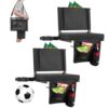 VEVOR Stadionsitz klappbarer Tribünenstuhl mit Rückenlehne, Stadionstuhl (431,8 mm breit) Schwarz 2 Stk.