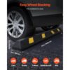 VEVOR Parkstopper Radstopper 2 Stk. 184 x 16 x 11 cm Einparkhilfe Parkbegrenzung mit Reflektorstreifen – Bild 2
