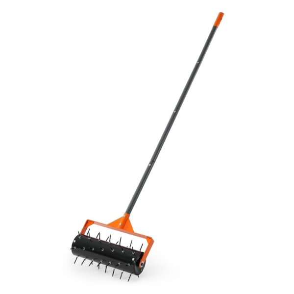 VEVOR Rasenlüfter Walze Manuell, Aerifizierer für Rasen mit 42 Eisen Spikes 410 mm Breit Platte Langem Griff