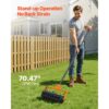 VEVOR Rasenlüfter Walze Manuell, Aerifizierer für Rasen mit 42 Eisen Spikes 410 mm Breit Platte Langem Griff – Bild 4