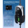 VEVOR Mobile Wallbox, 7,4 kW, 32 A, Typ 2 Ladestation, Tragbares Einphasig-Ladegerät mit 6 m Ladekabel – Bild 4