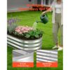 VEVOR Hochbeet Metall 2er-Pack 120x60x30 cm, Ovales Gartenbeet, Pflanzkasten-Set für den Außenbereich – Bild 3 VEVOR Hochbeet Metall 2er-Pack 120x60x30 cm, Ovales Gartenbeet, Pflanzkasten-Set für den Außenbereich – Bild 3
