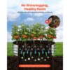 VEVOR Hochbeet Metall 2er-Pack 120x60x30 cm, Ovales Gartenbeet, Pflanzkasten-Set für den Außenbereich – Bild 4 VEVOR Hochbeet Metall 2er-Pack 120x60x30 cm, Ovales Gartenbeet, Pflanzkasten-Set für den Außenbereich – Bild 4