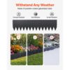 VEVOR Rasenkante 6er-Pack, 1016x254 mm, Beeteinfassung aus Verzinktem Stahl – Bild 2