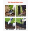 VEVOR Rasenkante 6er-Pack, 1016x254 mm, Beeteinfassung aus Verzinktem Stahl – Bild 5