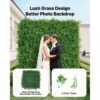 VEVOR Künstliche Hecke 50x50 cm 12-tlg. Set, Pflanzenwand, Kunstpflanzen Balkonverkleidung für Hochzeiten – Bild 2