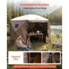 VEVOR 6x Seitenwände für Pavillon Seitenteile 1,73 x 1,48 m, Braun – Bild 5