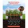 VEVOR Hochbeet Metall 2er-Pack 180x90x30 cm, Rechteckiges Gartenbeet, Pflanzkasten-Set für Außenbereich – Bild 4