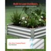 VEVOR Hochbeet Metall 2er-Pack 180x90x30 cm, Rechteckiges Gartenbeet, Pflanzkasten-Set für Außenbereich – Bild 5