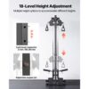 VEVOR Latzugstation, 3-in-1 Latzugturm zur Wandmontage, Kraftstation bis ca. 227 kg mit Latzugstange Seilzug – Bild 3