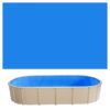 VEVOR Poolinnenfolie 3,75x6,1 m, Poolfolie für 120 cm Wandhöhe, Innenhülle 0,4 mm Stärke