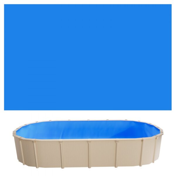 VEVOR Poolinnenfolie 3,75x6,1 m, Poolfolie für 120 cm Wandhöhe, Innenhülle 0,4 mm Stärke