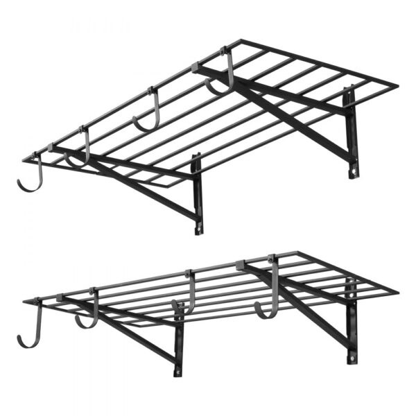 VEVOR 2er-Set Garagenregal 1219x615x305 mm Werkzeugaufbewahrung 118 kg pro Schicht Werkzeughalter Wand