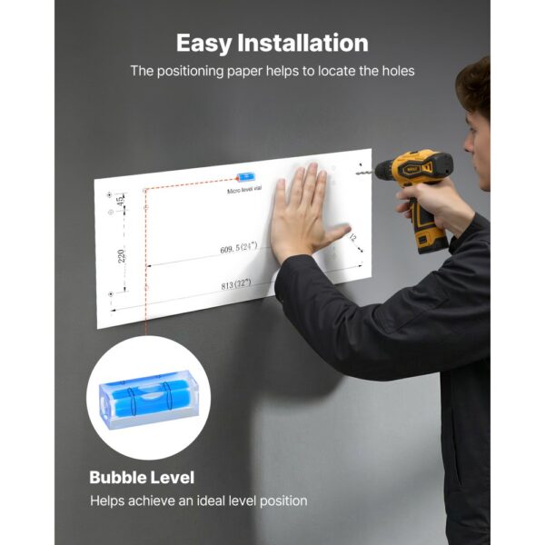 VEVOR 2er-Set Garagenregal 1219x615x305 mm Werkzeugaufbewahrung 118 kg pro Schicht Werkzeughalter Wand – Bild 5