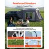 VEVOR Heckklappenzelt Autozelt für 5-9 Personen 323 x 244 x 220 cm – Bild 3