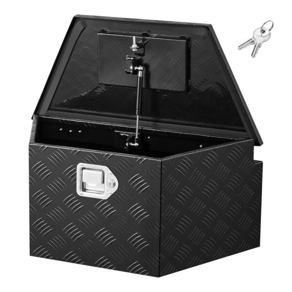 VEVOR Deichselbox Truckbox 660 x 330 x 305 mm aus Aluminium, Schwarz