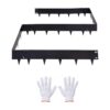 VEVOR Rasenkante 6er-Pack 1016x207 mm, Beeteinfassung aus Verzinktem Stahl, Metall Palisade