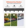 VEVOR Rasenkante 6er-Pack 1016x207 mm, Beeteinfassung aus Verzinktem Stahl, Metall Palisade – Bild 2