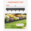 VEVOR Rasenkante 6er-Pack 1016x207 mm, Beeteinfassung aus Verzinktem Stahl, Metall Palisade – Bild 4