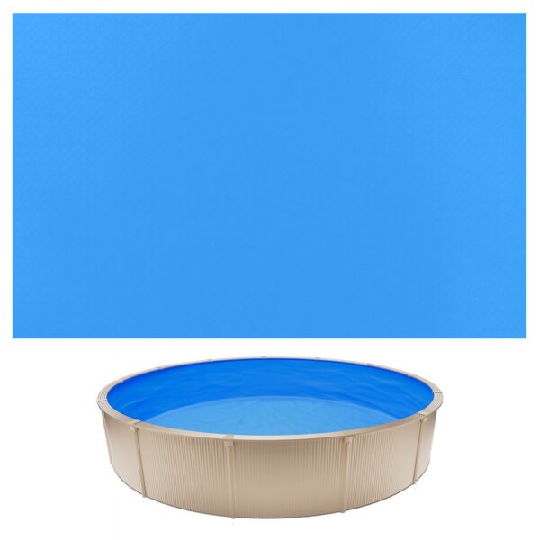 VEVOR Poolinnenfolie 3,5 m, Poolfolie für 120 cm Wandhöhe, Innenhülle 0,8 mm Stärke