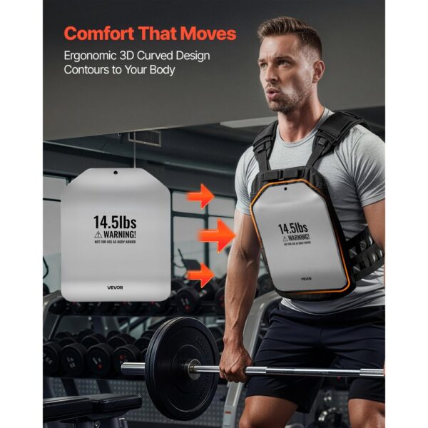 VEVOR Gewichtsplatten für Gewichtswesten 13,2 kg Set (2 x 6,6 kg), Laufen und Fitness – Bild 2