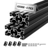 VEVOR 4040 Aluminium Profile 4 Stk. 40 cm, Hochfeste Strangpressprofile, Aluminiumschiene für 3D-Druckerteile VEVOR 4040 Aluminium Profile 4 Stk. 40 cm, Hochfeste Strangpressprofile, Aluminiumschiene für 3D-Druckerteile