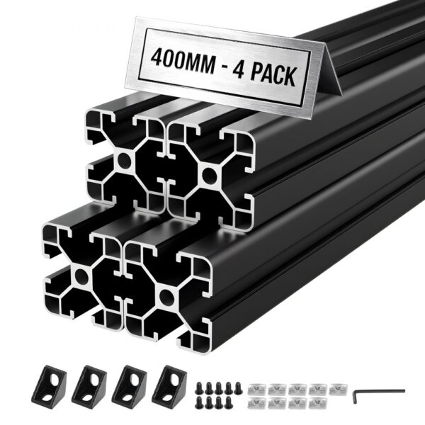 VEVOR 4040 Aluminium Profile 4 Stk. 40 cm, Hochfeste Strangpressprofile, Aluminiumschiene für 3D-Druckerteile VEVOR 4040 Aluminium Profile 4 Stk. 40 cm, Hochfeste Strangpressprofile, Aluminiumschiene für 3D-Druckerteile