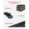 VEVOR 4040 Aluminium Profile 4 Stk. 40 cm, Hochfeste Strangpressprofile, Aluminiumschiene für 3D-Druckerteile – Bild 3 VEVOR 4040 Aluminium Profile 4 Stk. 40 cm, Hochfeste Strangpressprofile, Aluminiumschiene für 3D-Druckerteile – Bild 3