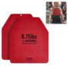 VEVOR Gewichtsplatten für Gewichtswesten 8 kg Set (2 x 4 kg), Ergonomisches Zusatzgewicht für Krafttraining