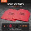 VEVOR Gewichtsplatten für Gewichtswesten 8 kg Set (2 x 4 kg), Ergonomisches Zusatzgewicht für Krafttraining – Bild 2