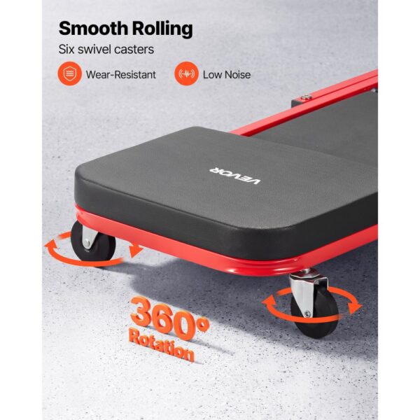 VEVOR Kfz Rollbrett 101 cm (L) Werkstattliege Klappbares Montagerollbrett, als Liege & Sitz Nutzbar – Bild 4 VEVOR Kfz Rollbrett 101 cm (L) Werkstattliege Klappbares Montagerollbrett, als Liege & Sitz Nutzbar – Bild 4