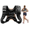 VEVOR Gewichtsweste 2,79 kg Trainingsweste mit Reflektorstreifen, Fitnessweste für Krafttraining, Laufen