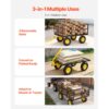 VEVOR Bollerwagen 116,8x76x77,5 cm, Transportwagen 635 kg, 2-in-1-Handwagen – Bild 3