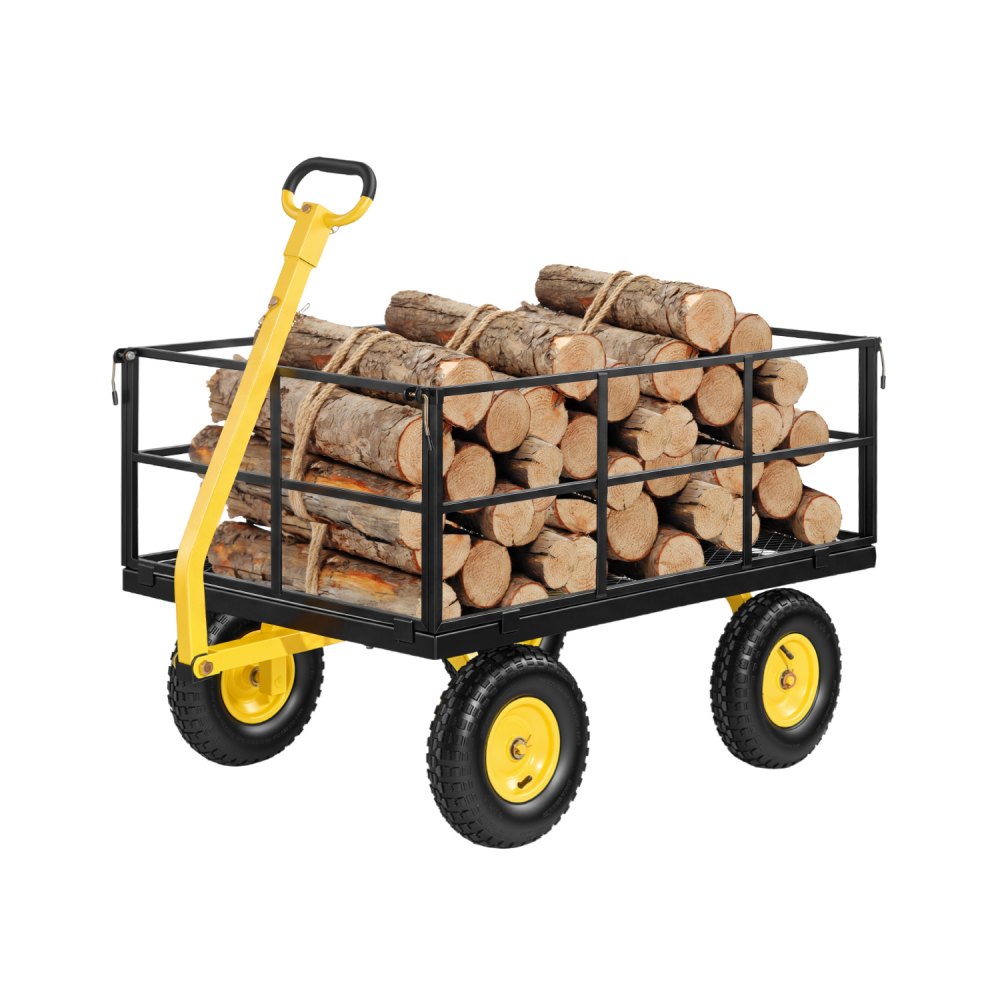 VEVOR Bollerwagen 116,8x76x77,5 cm, Transportwagen 635 kg, 2-in-1-Handwagen