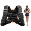 VEVOR Gewichtsweste 11,46 kg Trainingsweste mit Reflektorstreifen, Fitnessweste für Krafttraining, Laufen