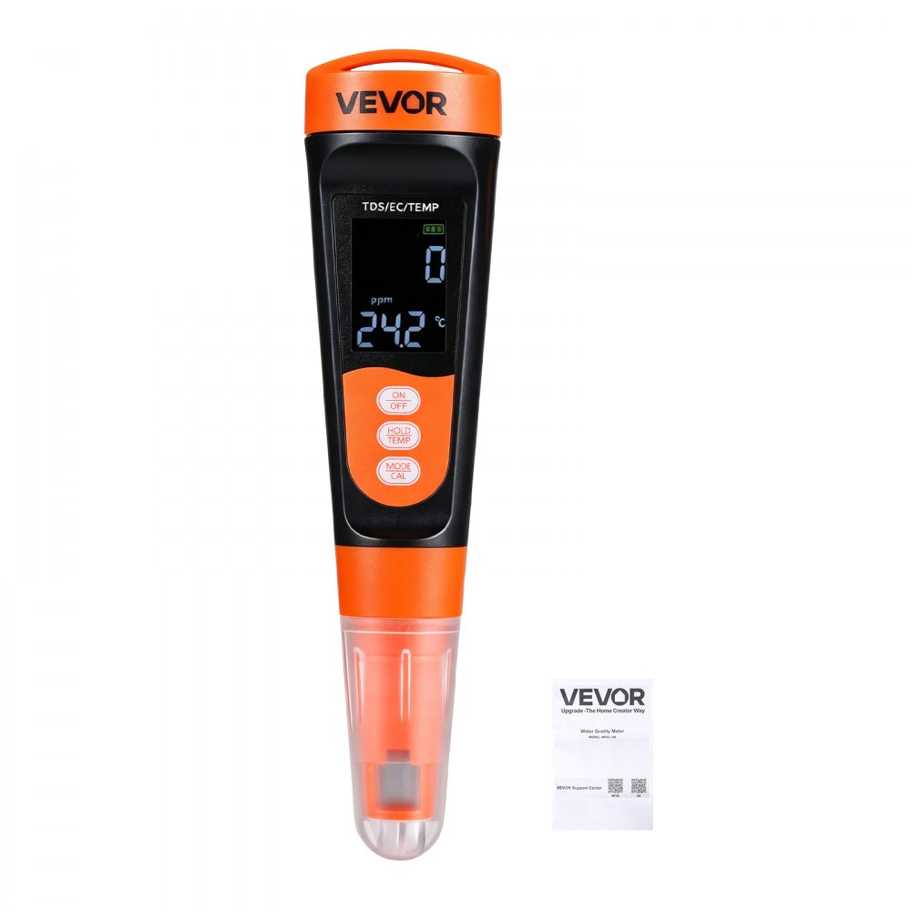VEVOR TDS-Messgerät, Messbereich 0–9990 ppm, Digitales Wassermessgerät mit Automatischer Zeitregelung