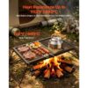 VEVOR Klappbarer Grillrost für Lagerfeuer 758 x 383 x 235 mm Campinggrill, Camping und Garten – Bild 5