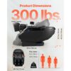 VEVOR Massagesessel, 4D-Zero-Gravity-Relaxsessel mit Ausziehbarer Fußstütze, Heizfunktion für Taille & Beine – Bild 4