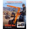 VEVOR Pickup Kran mit 907,2kg Tragkraft, Manueller Ladekran Inkl. Handwinde & 12t Hydraulikpumpe – Bild 2