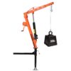 VEVOR Pickup Kran mit Anhängerkupplung, 227kg Belastbarer Ladekran Inkl. Handwinde & 8t Hydraulikpumpe